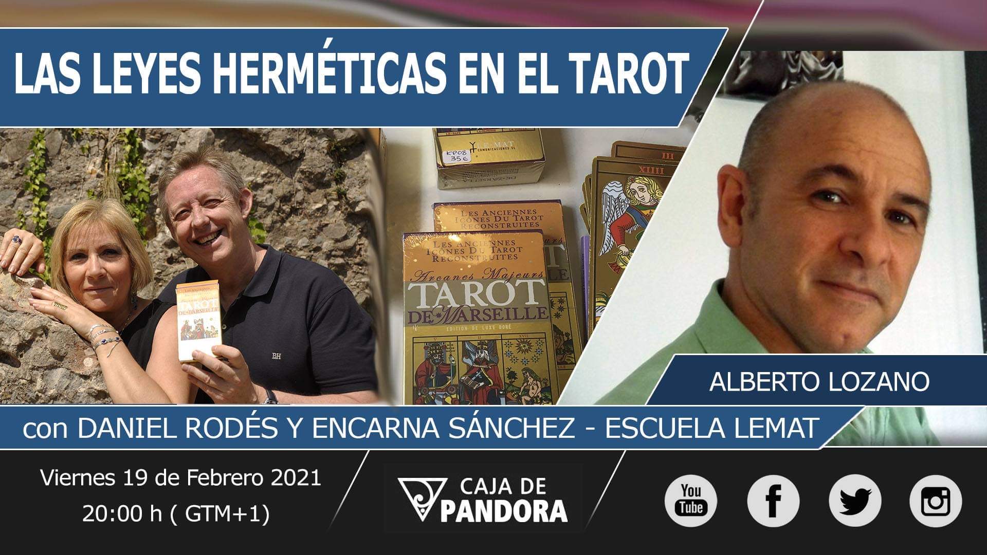 Viernes 19 Febrero con Alberto Lozano en el canal La Caja de Pandora.