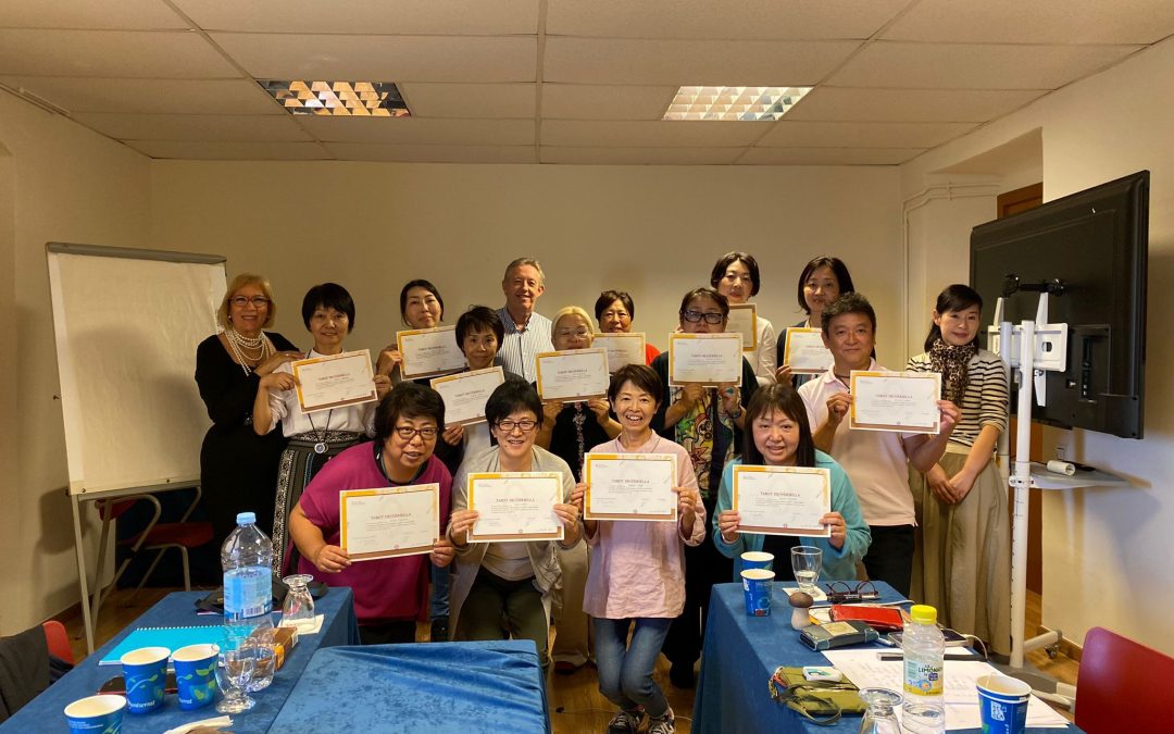 Curso intensivo de Tarot terapeutico en Montserrat para grupo japonés