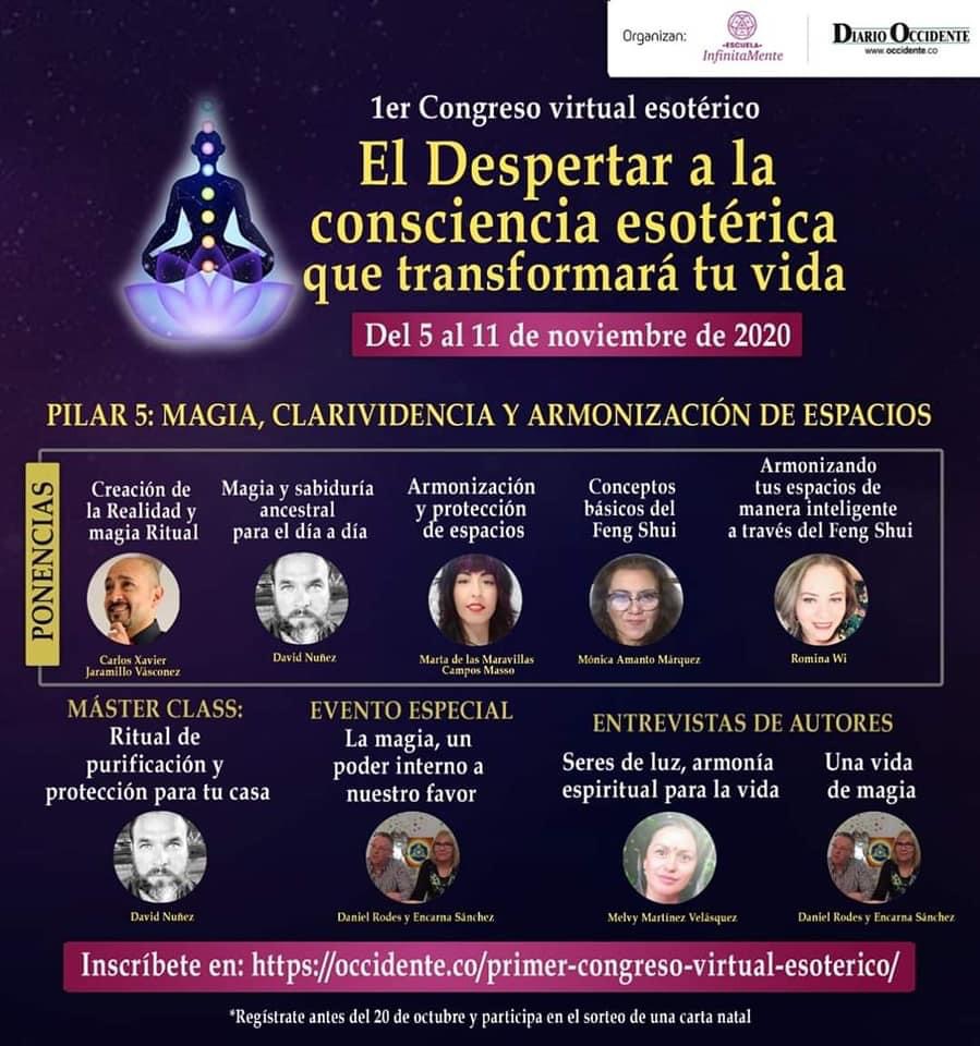 El 9 de Noviembre participamos en el I Congreso ON line esoterico de Colombia